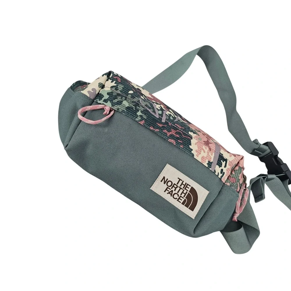 The North Face Berkeley Lumbar Pack Sage Green Pink Camo Waist Bag Fanny Pack
